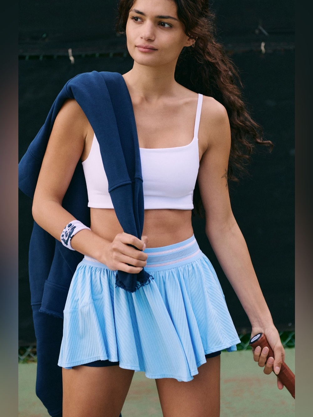 New NWT FP Movement Sultry Skort High Dive Light Blue - Picture 4 of 10